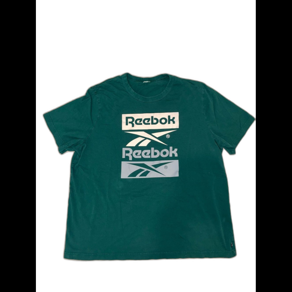 Reebok Men’s Forest Green Graphic Logo Tee | L
